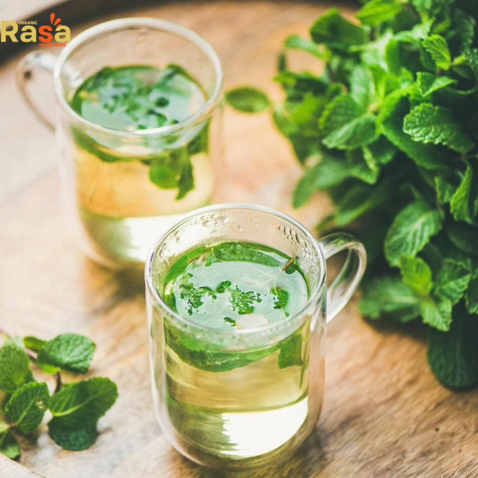 Mint Bliss Tea – Organic Green Tea, Peppermint & Spearmint, Fresh & Delightful from the Garden – rasa.pk